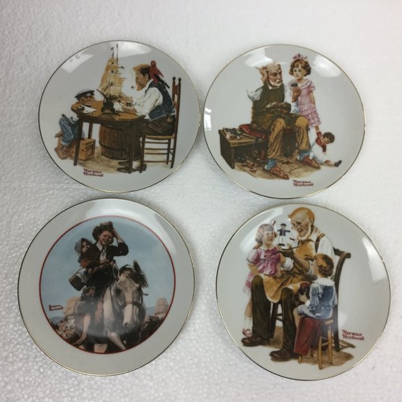 Norman Rockwell Other - Lot of 4 Norman Rockwell Collector Plates 1982
